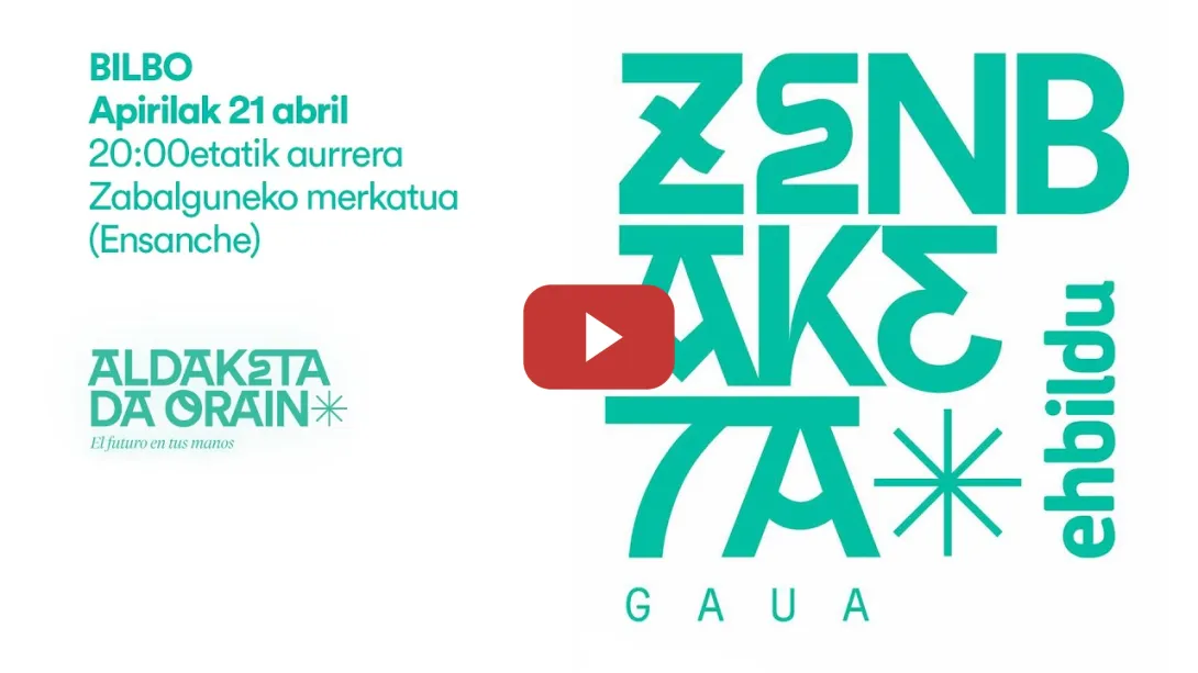 Embedded thumbnail for ALDAKETA DA ORAIN | Zenbaketa gaua