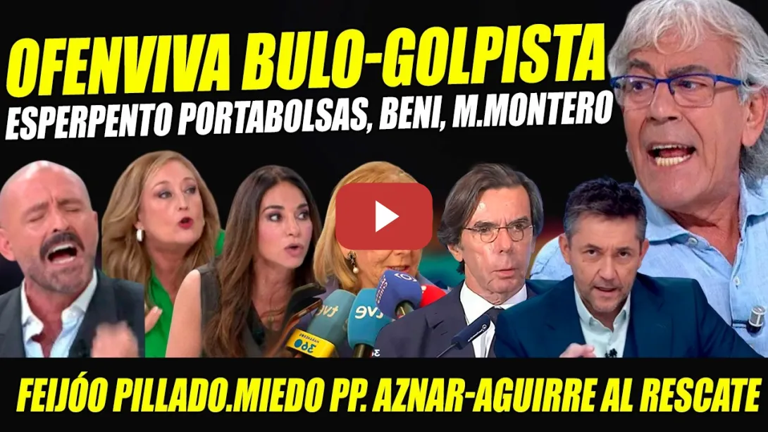 Embedded thumbnail for PP EN PÁNICO POR PERDER ELECCIONES. OFENSIVA BULO-GOLPISTA. FEIJÓ PILLADO. AZNAR Y AGUIRRE RESCATE