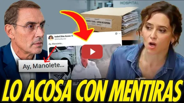 Embedded thumbnail for AYUSO ATACA CON MENTIRAS AL CIRUJANO QUE PROBÓ LA MANIPULACIÓN DE LISTAS DE ESPERA