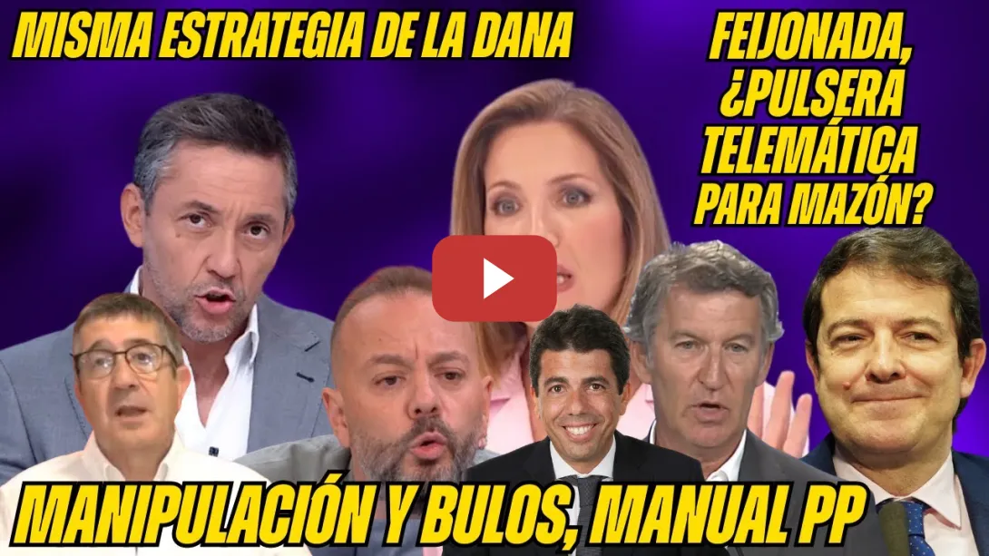 Embedded thumbnail for RIDÍCULO del PP: DESMONTAN a FEIJÓO y sus PATÉTICAS PROPUESTAS. COPIA ESTRATEGIA MAZÓN en la DANA
