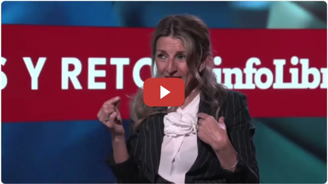 Embedded thumbnail for Yolanda Díaz: &quot;Las empresas españolas están al servicio del interés general&quot;