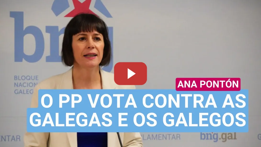 Embedded thumbnail for Ana Pontón: «Rueda ten que explicar o voto en contra da subida das pensións»