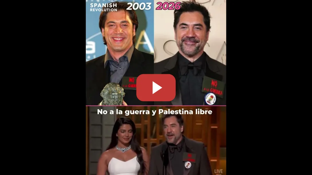 Embedded thumbnail for Bardem y el 'no a la guerra'