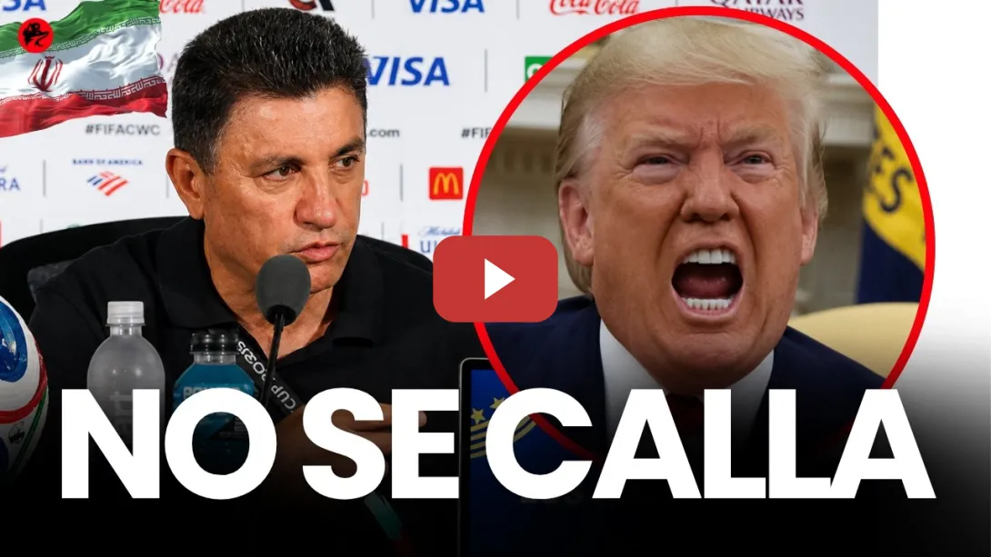 Embedded thumbnail for El seleccionador de IRÁN SEÑALA a TRUMP y denuncia el trato que reciben en el MUNDIAL