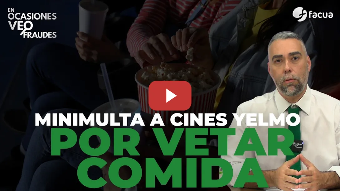 Embedded thumbnail for MINIMULTA A CINES YELMO POR VETAR COMIDA