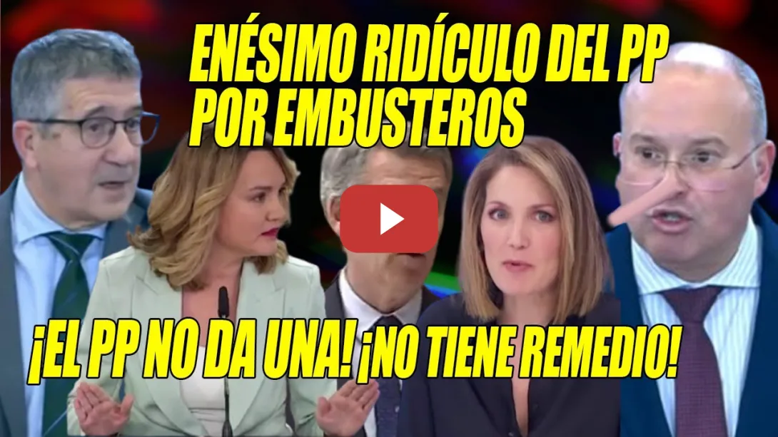 Embedded thumbnail for DURO CASTIGO a Tellado, Ayuso y Feijóo🤥de Patxi López, Intxaurrondo, Alegría ¡APLICAN CORRECTIVO!
