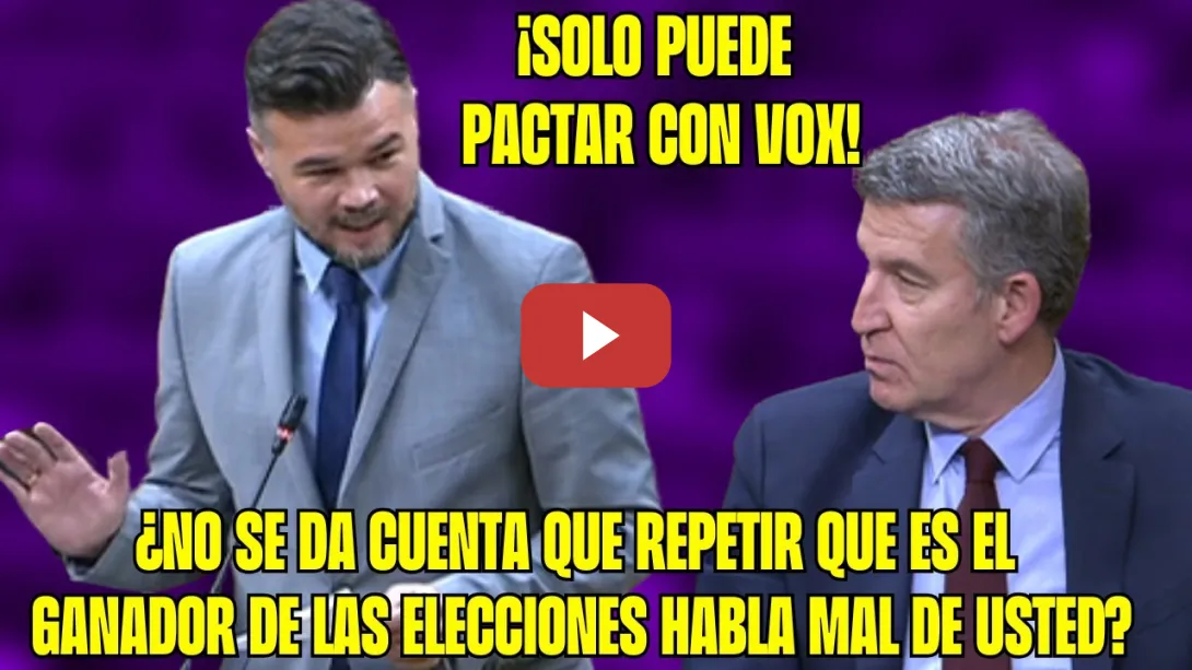 Embedded thumbnail for RUFIÁN VENTILA a FEIJÓO y ABASCAL ¡Manda BEMOLES hable de EMPATÍA con Mazón y Ayuso!