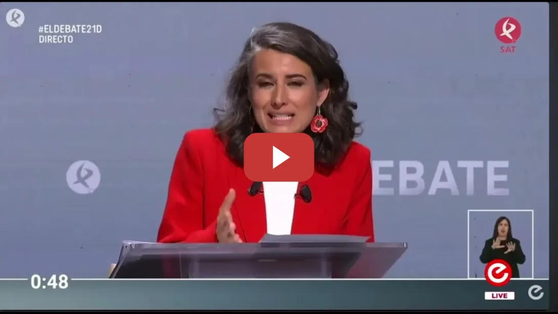 Embedded thumbnail for Irene de Miguel (UNIDAS POR EXTREMADURA) en el debate de la TV pública de Extremadura