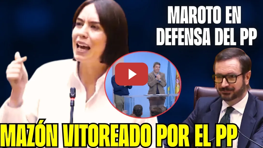 Embedded thumbnail for BRONCA en el Senado: &quot;APLAUDEN a MAZÓN, el Presidente del VENTORRO&quot; 💥MAROTO al RESCATE del PP!