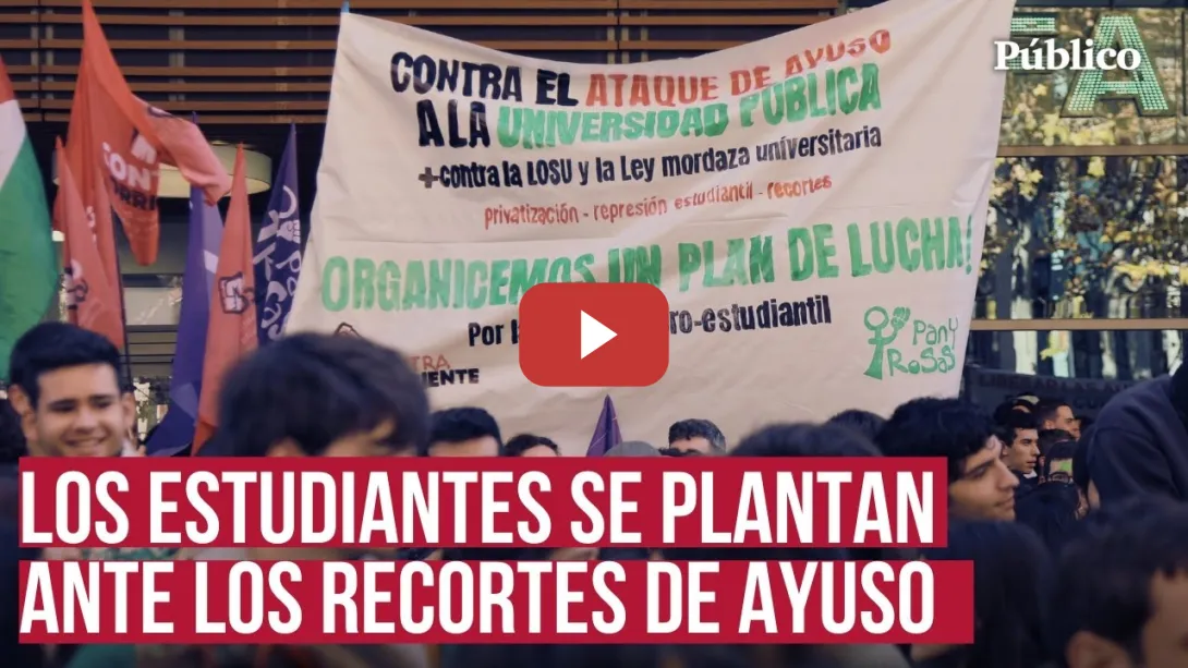 Embedded thumbnail for Los estudiantes: &quot;la universidad pública es un bien que tenemos que defender cueste lo que cueste&quot;