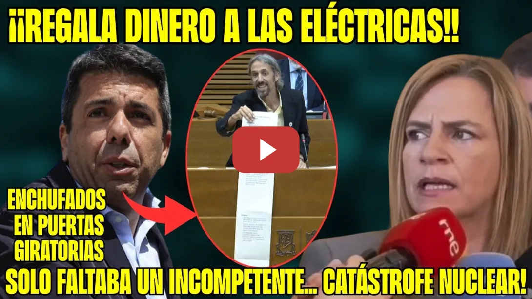 Embedded thumbnail for MAZÓN PERDONA 14 MILLONES a ELÉCTRICAS! ¡AZNAR PRIVATIZÓ RED ELÉCTRICA! PUERTAS GIRATORIAS!