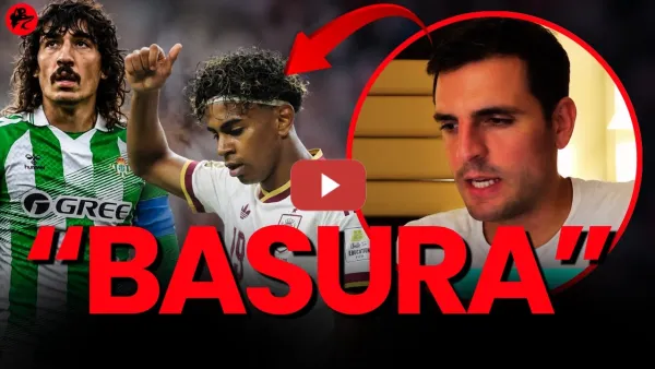 Embedded thumbnail for Un youtuber del Madrid llama "basura" a Lamine Yamal e insulta a Bellerín... le sale mal