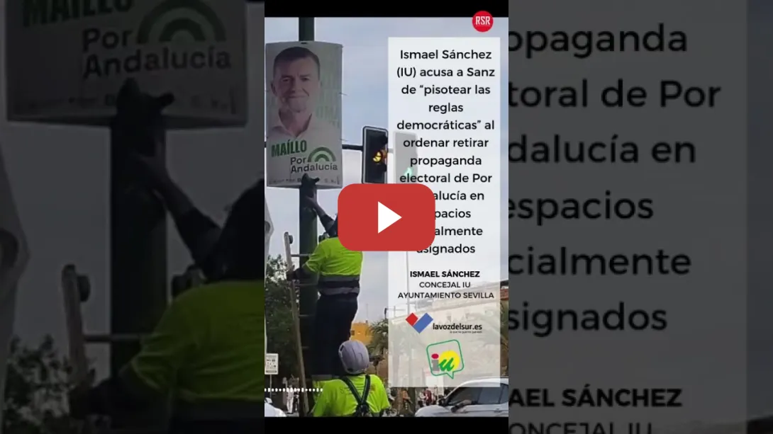 Embedded thumbnail for Los alcaldes del PP andaluces retiran de forma ilegal publicidad electoral de la oposición