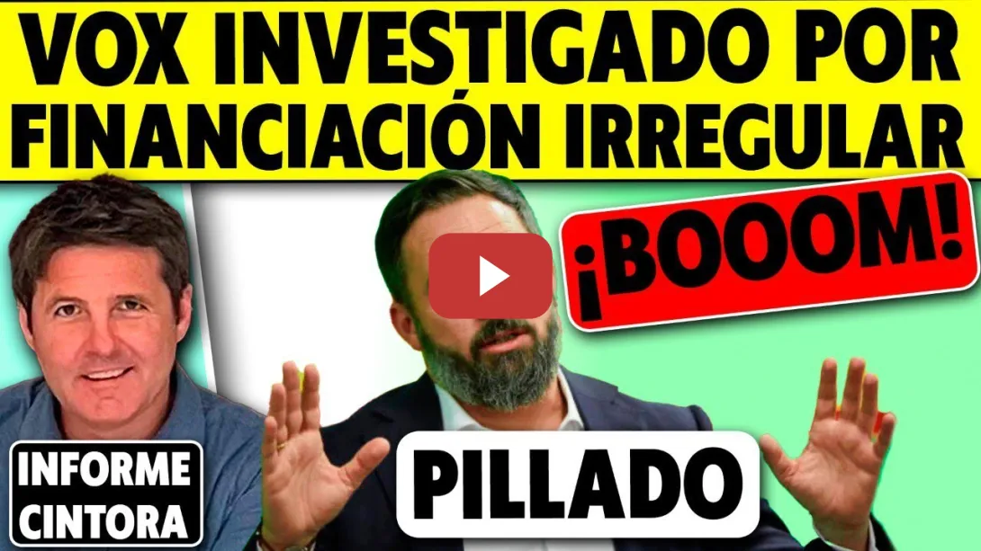 Embedded thumbnail for BOOOM! ANTICORRUPCIÓN INVESTIGA A VOX POR FINANCIACIÓN IRREGULAR. VICTORIA FEDERICA ESPECIAL EN HOLA
