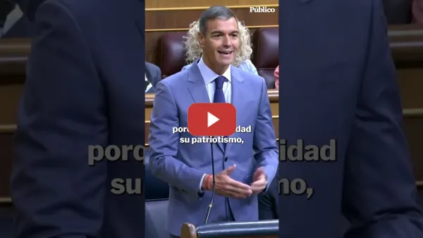 Embedded thumbnail for Pedro Sánchez, a Feijóo: "Su patriotismo es de quita y pon. Es pura fachada"