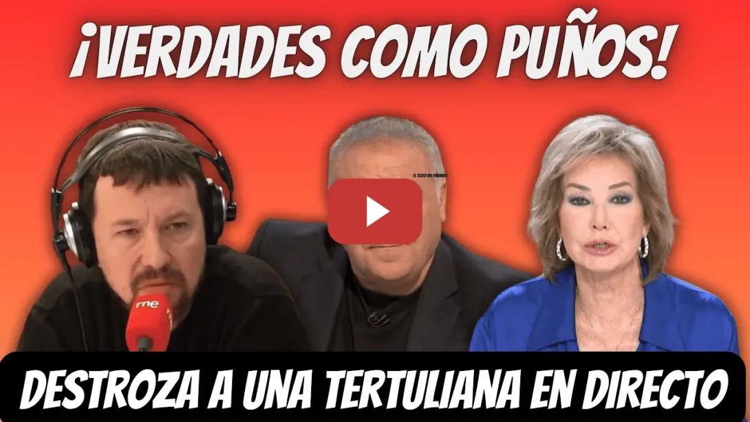 Embedded thumbnail for REPASO BRUTAL de Pablo Iglesias a una TERTULIANA (Ferreras, Ana Rosa Quintana...)