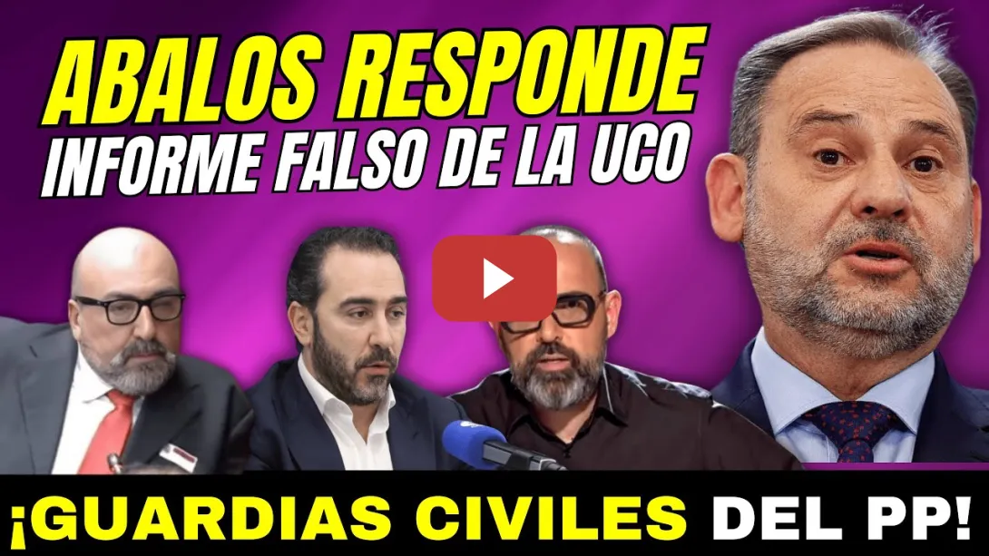 Embedded thumbnail for &quot;BULOS PARA ATACAR AL GOBIERNO&quot; ÁBALOS DESMONTA INFORME GUARDIA CIVIL FALSO