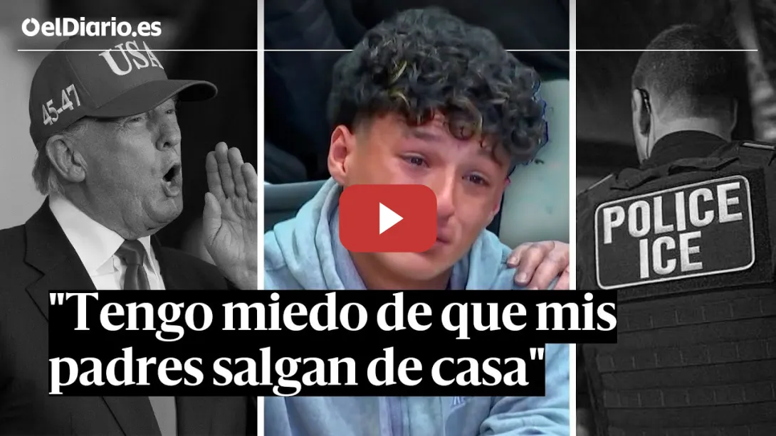 Embedded thumbnail for Un joven DENUNCIA las REDADAS ANTIMGRANTES de TRUMP: &quot;Tengo miedo de que mis padres salgan de casa&quot;
