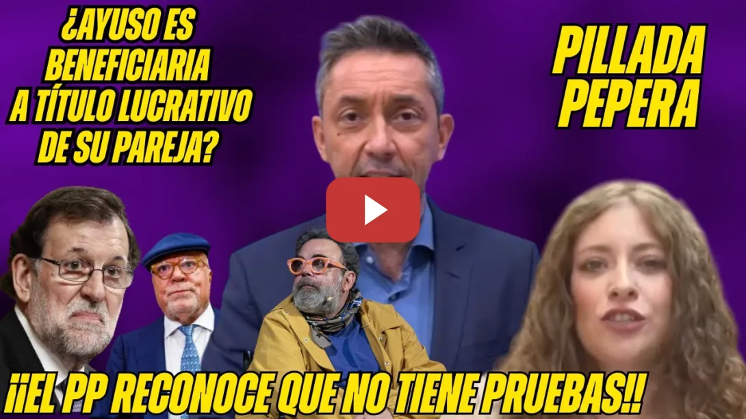 Embedded thumbnail for CLOACAS para TUMBAR a SÁNCHEZ: PP utiliza la BASURA de VILLAREJO ¡RIDÍCULO de ESTER MUÑOZ! ¿AYUSO?