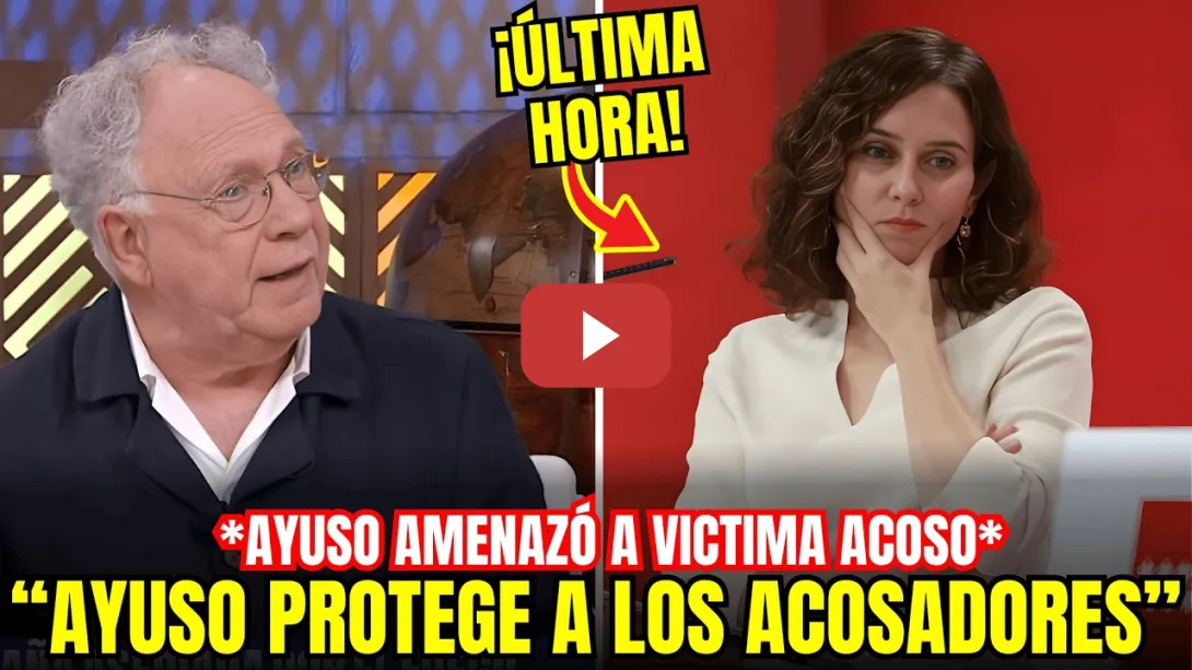 Embedded thumbnail for 🚨 REVELAN AMENAZAS DE AYUSO A VÍCTIMA DE ACOSO S*XUAL DE ALCALDE MOSTOLES PARA QUE NO DENUNCIASE