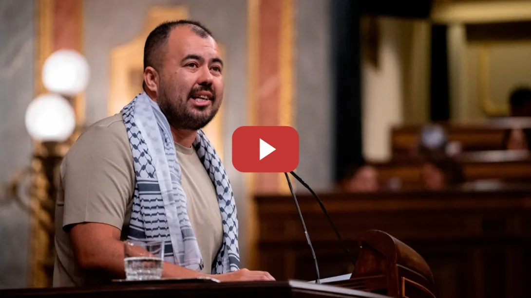 Embedded thumbnail for No se puede subir a esta tribuna sin condenar el genocidio en Palestina - Nahuel González