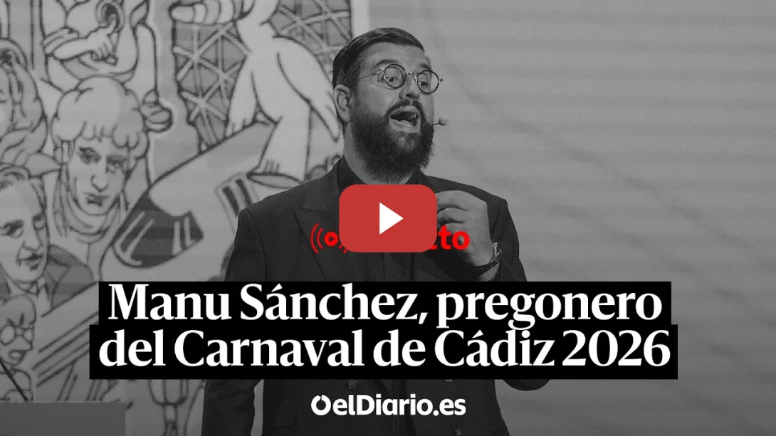 Embedded thumbnail for 🔴 DIRECTO | Pregón del Carnaval de Cádiz 2026 a cargo de Manu Sánchez