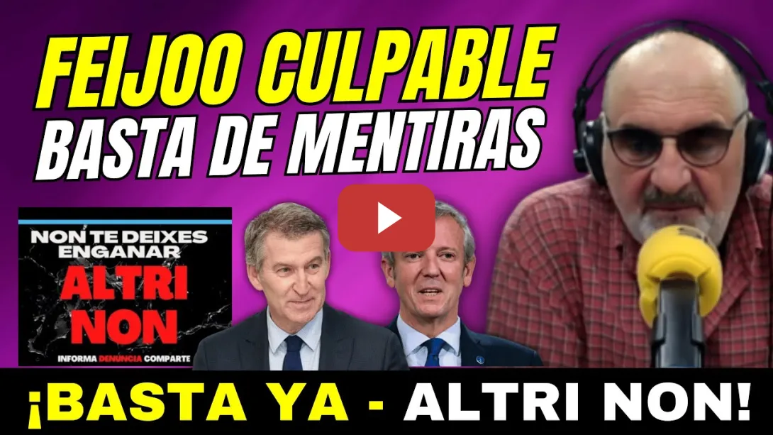 Embedded thumbnail for FEIJÓO CONDENA A GALICIA CON SU NEGACIONISMO AMBIENTAL - ¡ALTRI NON!