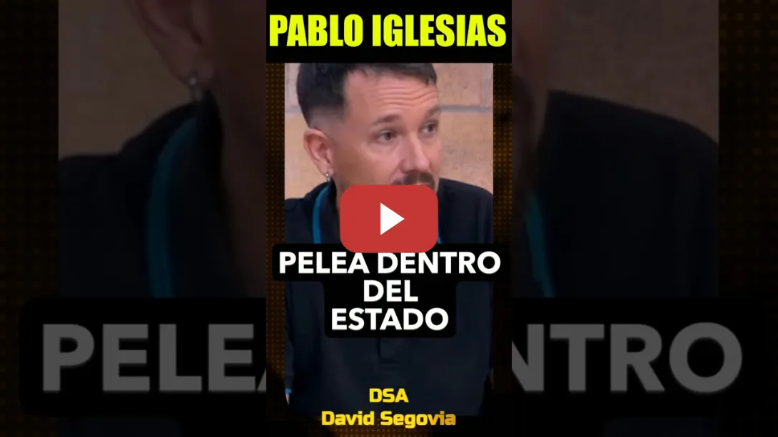 Embedded thumbnail for Pablo Iglesias. Pelea dentro del Estado. La derecha es más lúcida en esto que el PSOE.
