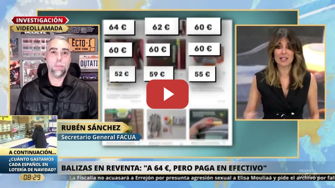 Embedded thumbnail for Es incomprensible el silencio de la DGT ante el fraude de las balizas fake que usan su logotipo