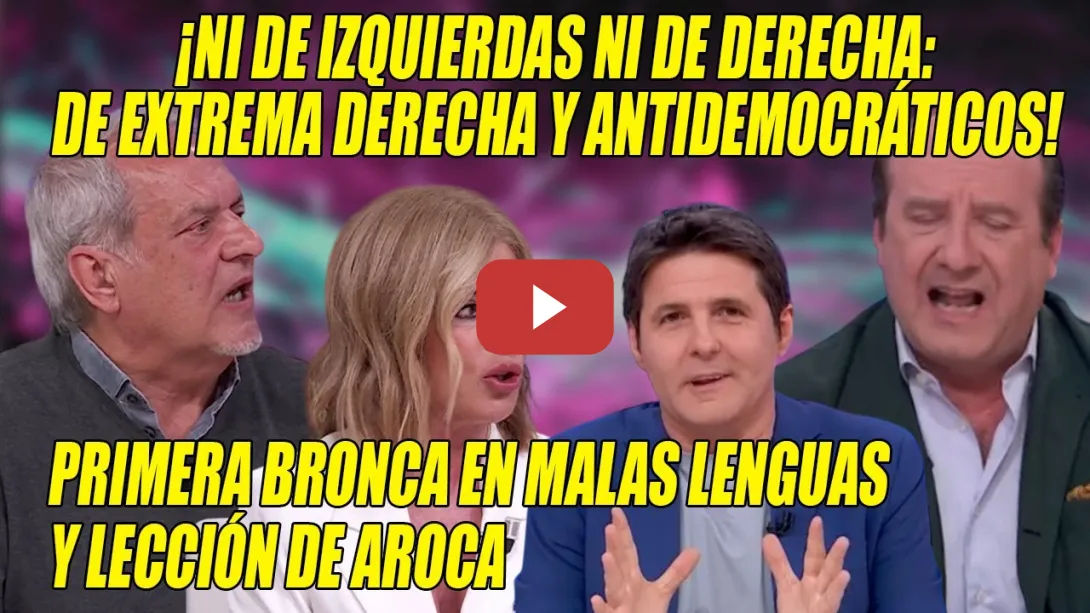 Embedded thumbnail for Aroca da el PRIMER RECITAL ANTIFA en el programa de Cintora👏¡Hemos FALLADO, todavía hay FRANQUISTAS!