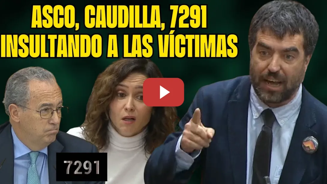Embedded thumbnail for ¡MISERABLE CAUDILLA! Abarca y Vinagre ESTALLAN contra AYUSO por las 7291. Ossorio sale al RESCATE
