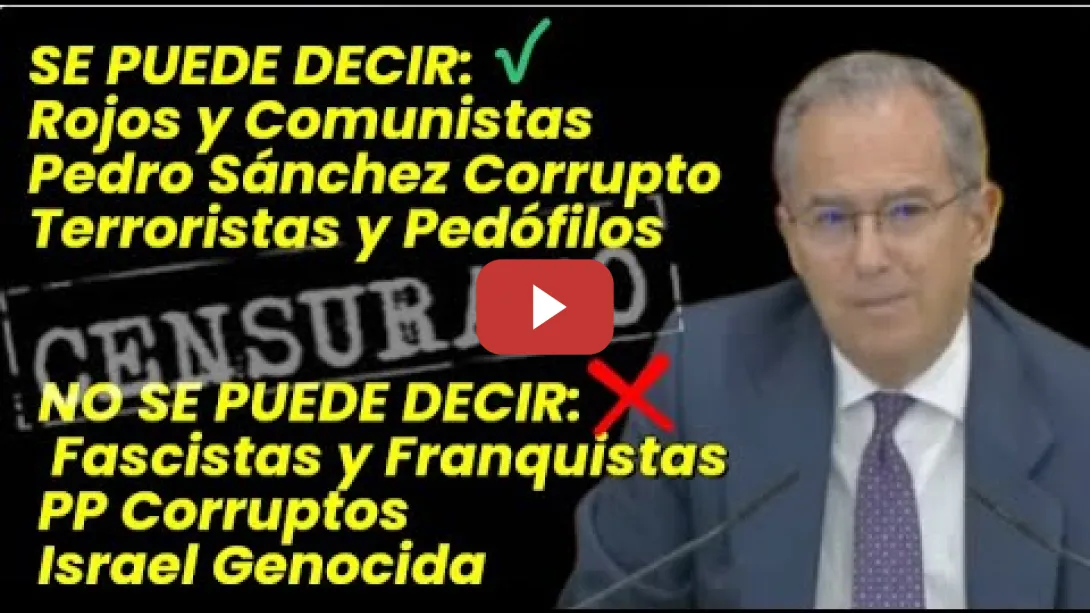 Embedded thumbnail for Otra Bronca en la Asamblea de Madrid, censuran las palabras incomodas ‐