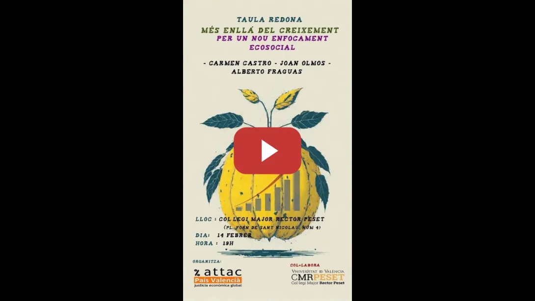 Embedded thumbnail for Mesa Redonda Más Allá del Crecimiento Valencia 14 02 25
