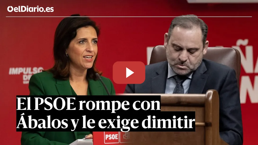 Embedded thumbnail for El PSOE exige a ÁBALOS que DIMITA &quot;en 24 horas&quot; como diputado