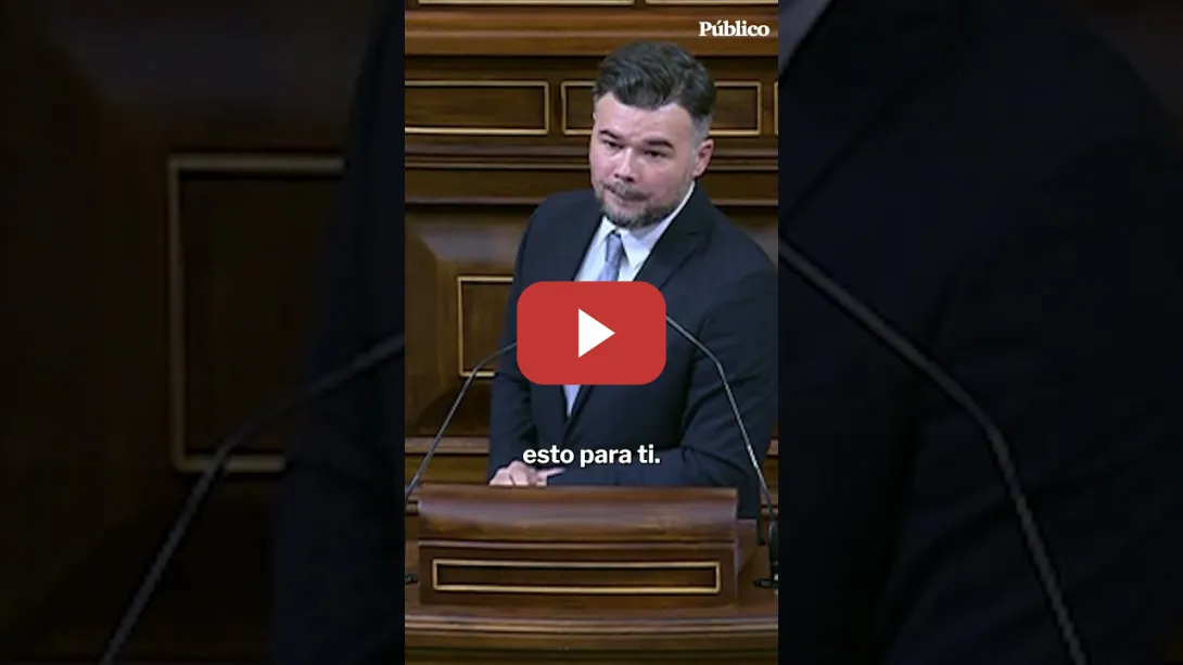 Embedded thumbnail for La denuncia de Gabriel Rufián: &quot;Esto de hoy no va de tecnología, va de ideología&quot;