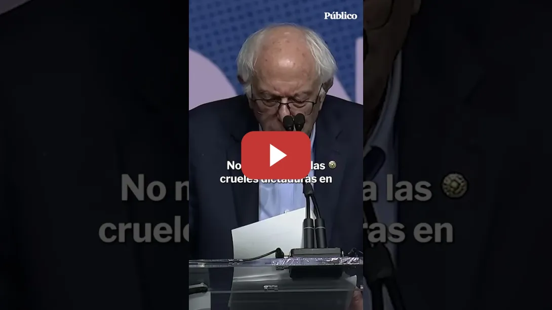 Embedded thumbnail for Bernie Sanders: “Basta de gastar millones en guerras y en el gobierno genocida de Netanyahu”