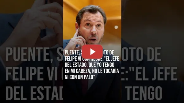 Embedded thumbnail for Puente, "indignado" con la "ofensiva" foto del Rey con el periodista Javier Negre