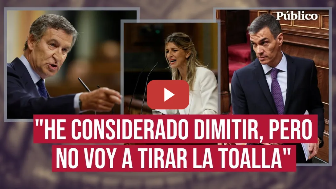 Embedded thumbnail for Sánchez anuncia un plan anticorrupción, Sumar le pide un cambio social y Feijóo quiere que dimita
