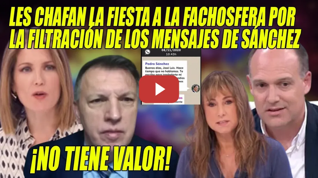 Embedded thumbnail for Intxaurrondo y BOSCH RIDICULIZAN a El Mundo🔥NO tienen valor!🔥Puede SER DELITO la FILTRACIÓN!