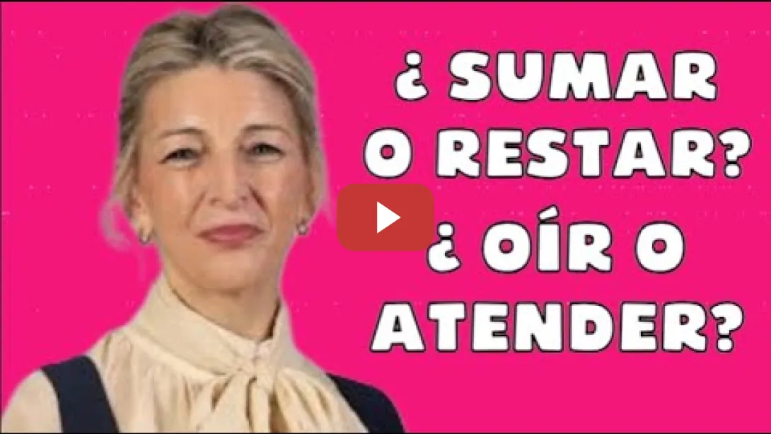 Embedded thumbnail for ¿Sumar o Restar?  ¿Oír o Atender?