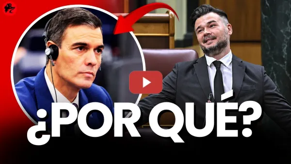 Embedded thumbnail for Rufián le pregunta esto a Pedro Sánchez... y se hace viral
