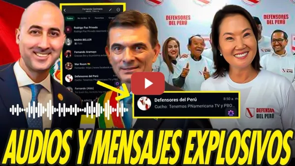 Embedded thumbnail for AUDIOS EXPLOSIVOS DE CERIMEDO Y LAS PRUEBAS DE SU TRABAJO PARA KEIKO EN PERÚ