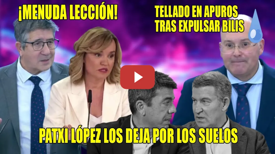 Embedded thumbnail for Tellado TEMBLANDO tras el CASTAÑAZO de Alegría y Patxi López al PP⚡¡Siempre QUERIENDO ENGAÑAR!