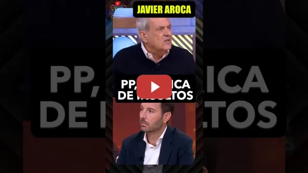 Embedded thumbnail for Javier Aroca, Borja Sémper ha bajado al barro, el PP es una fábrica de insultos.