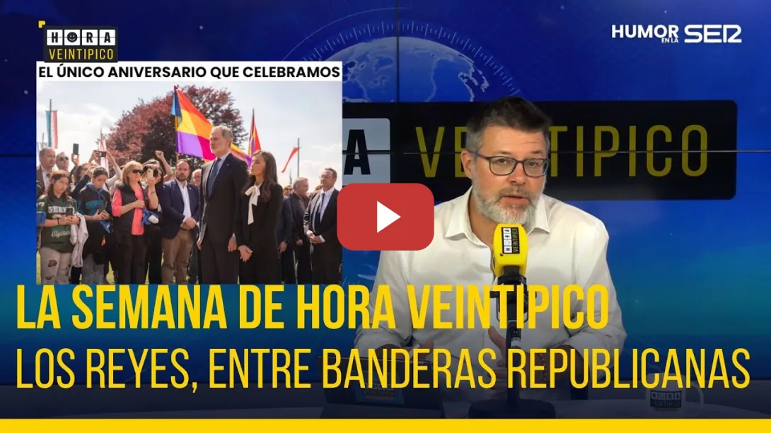 Embedded thumbnail for Hora Veintipico | Felipe y Letizia, entre banderas republicanas