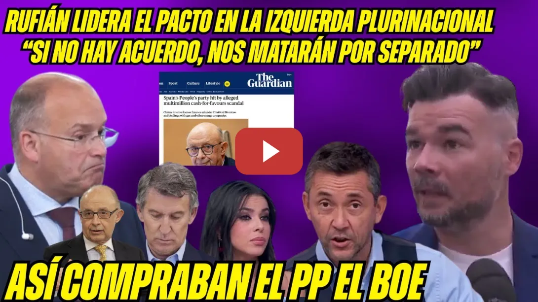 Embedded thumbnail for DEMOLEDOR RUFIÁN &quot;Cuando hay CORRUPCIÓN la IZQUIERDA NO VOTA, la DERECHA FICHA&quot; TELLADO PP RETRATADO