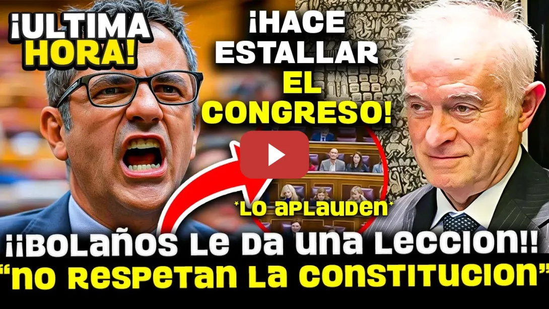 Embedded thumbnail for 💥 JAQUE MATE DE BOLAÑOS: DESMONTA LA HUELGA DE JUECES ULTRAS Y EL GOLPE JUDICIAL CONTRA SÁNCHEZ