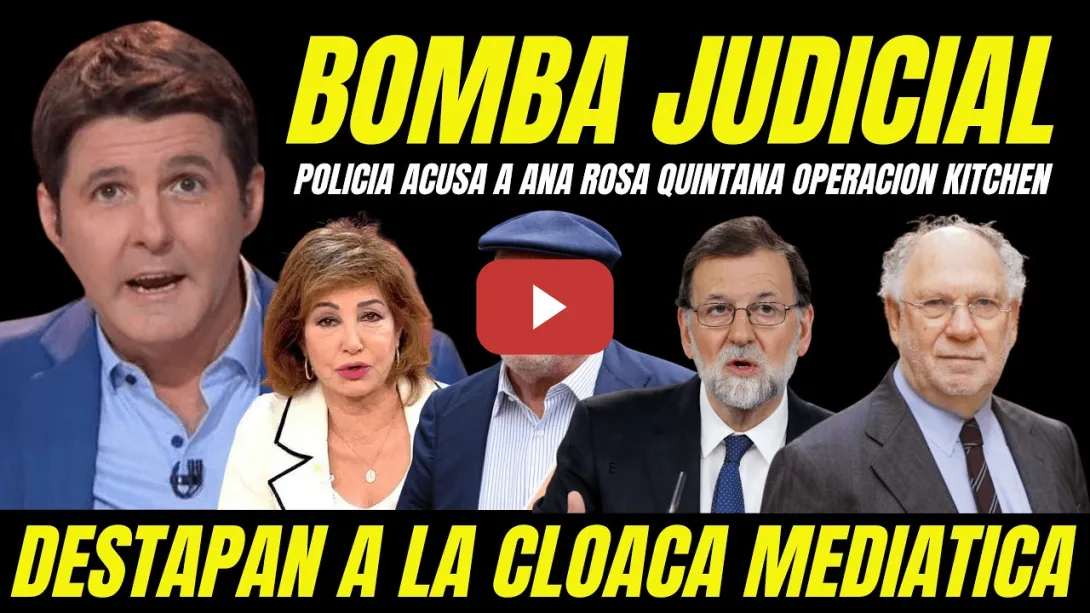 Embedded thumbnail for POLICÍA IMPLICA A ANA ROSA QUINTANA OPERACIÓN CASO KITCHEN " FILTRAN AUDIOS CON VILLAREJO"