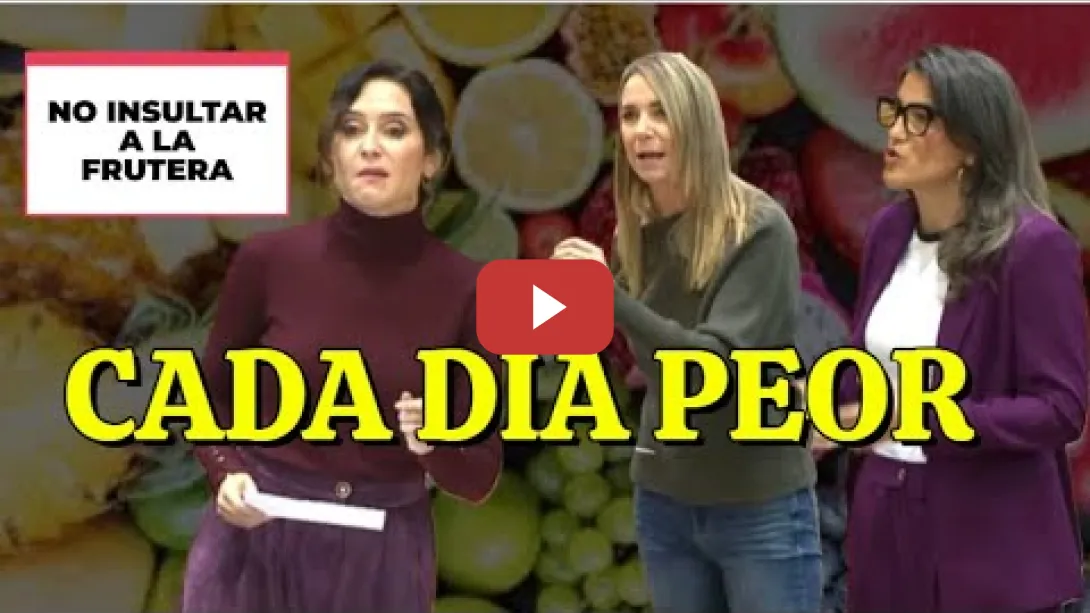 Embedded thumbnail for La Frutera de Chamberí pierde otra vez  los nervios con la Izquierda