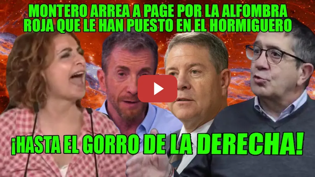 Embedded thumbnail for GUANTÁ a Page x su estreno en EL HORMIGUERO💥El enemigo NO puede ESTAR DENTRO!💥Patxi Lopez y Montero